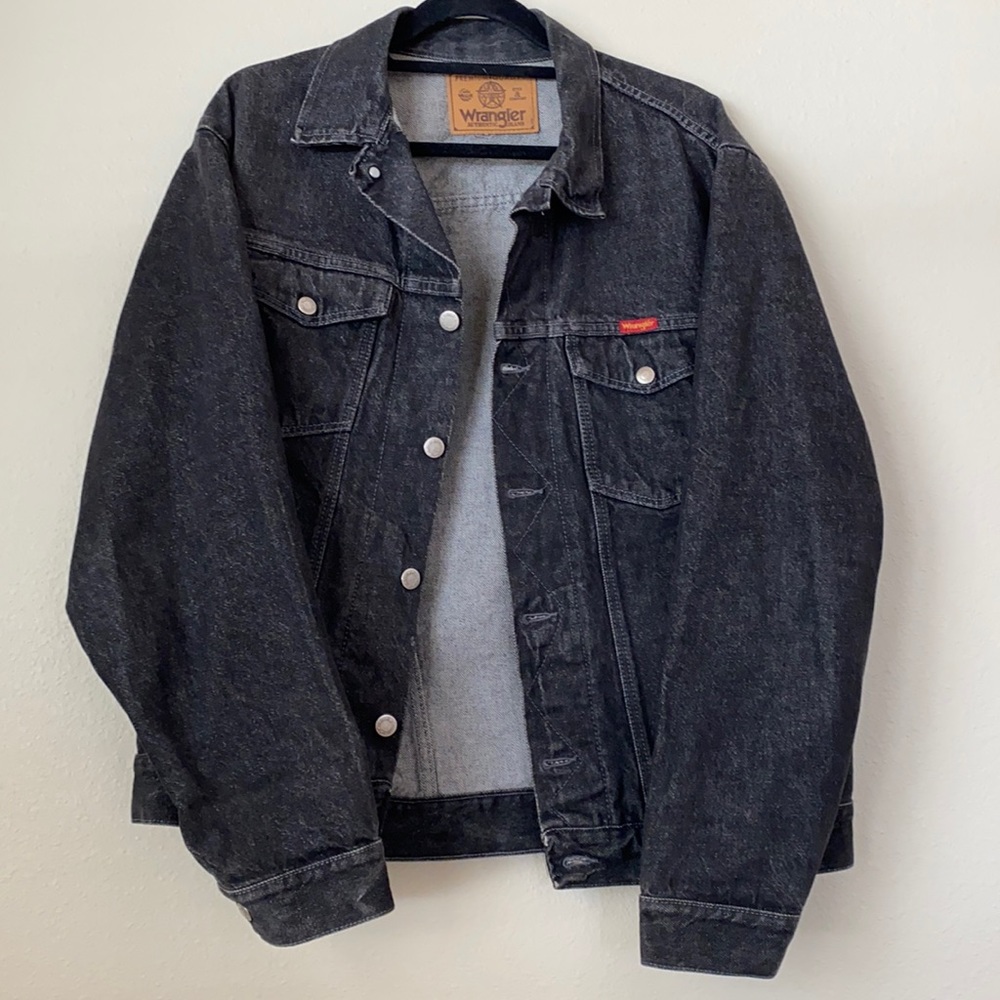 Wrangler black jean jacket